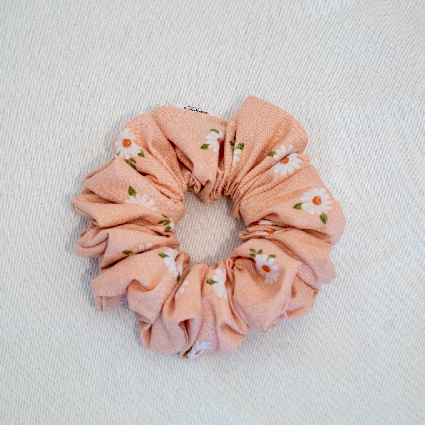 Pink Daisy Scrunchie