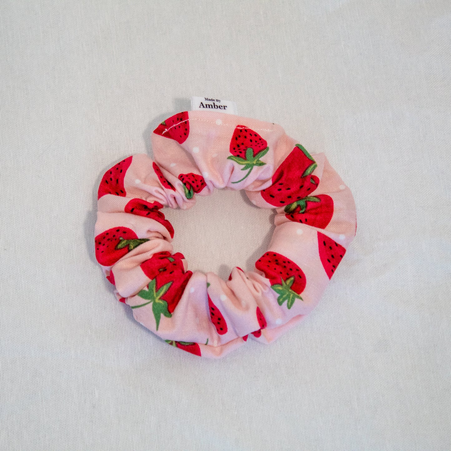 Strawberry Petite Scrunchie