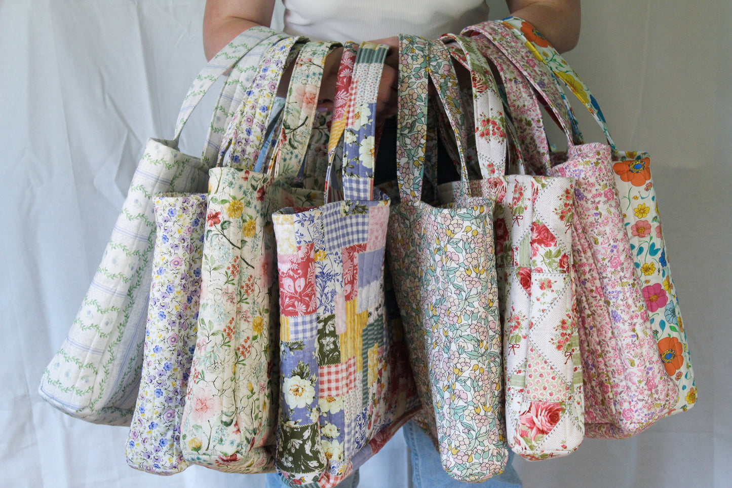 Everyday Tote Bag- Quilted Picnic