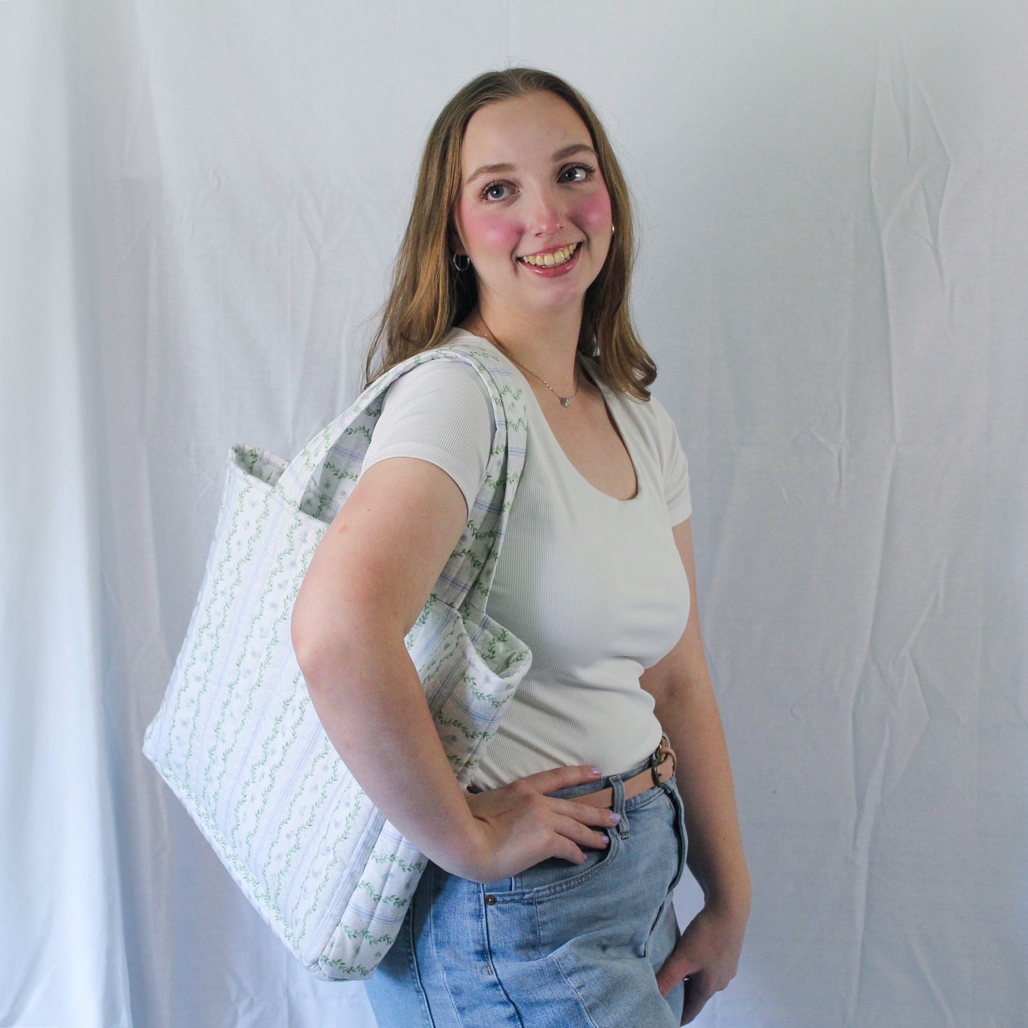 Everyday Tote Bag- Quilted Picnic
