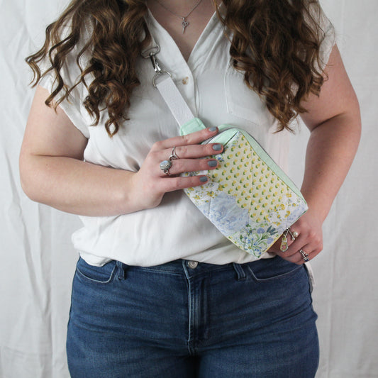 Yellow Floral Fanny Belt Bag