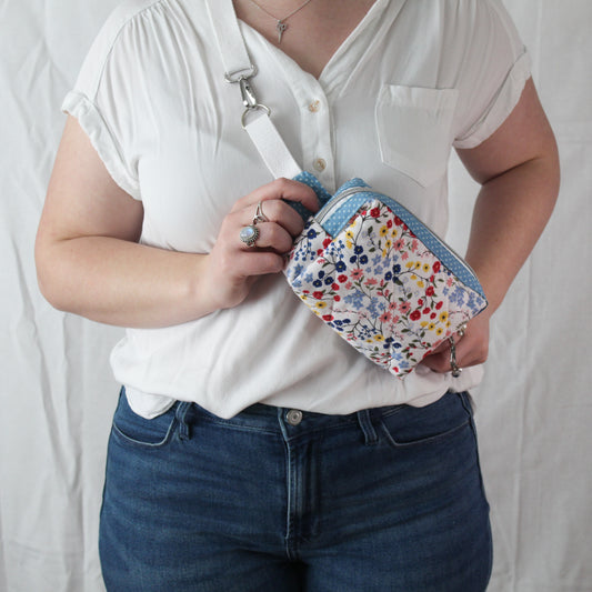 Red Floral Fanny Belt Bag
