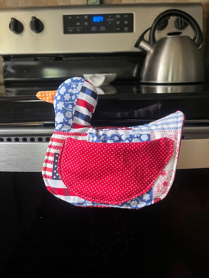 Patriot Silly Goose Pot Holder