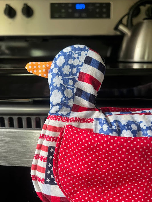 Patriot Silly Goose Pot Holder
