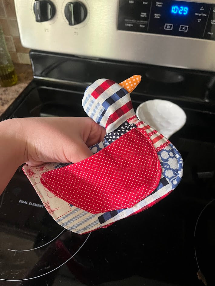 Patriot Silly Goose Pot Holder