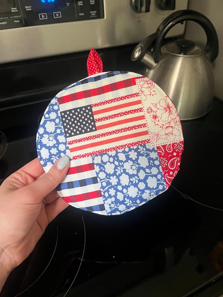 Patriot Circle Pot Holder